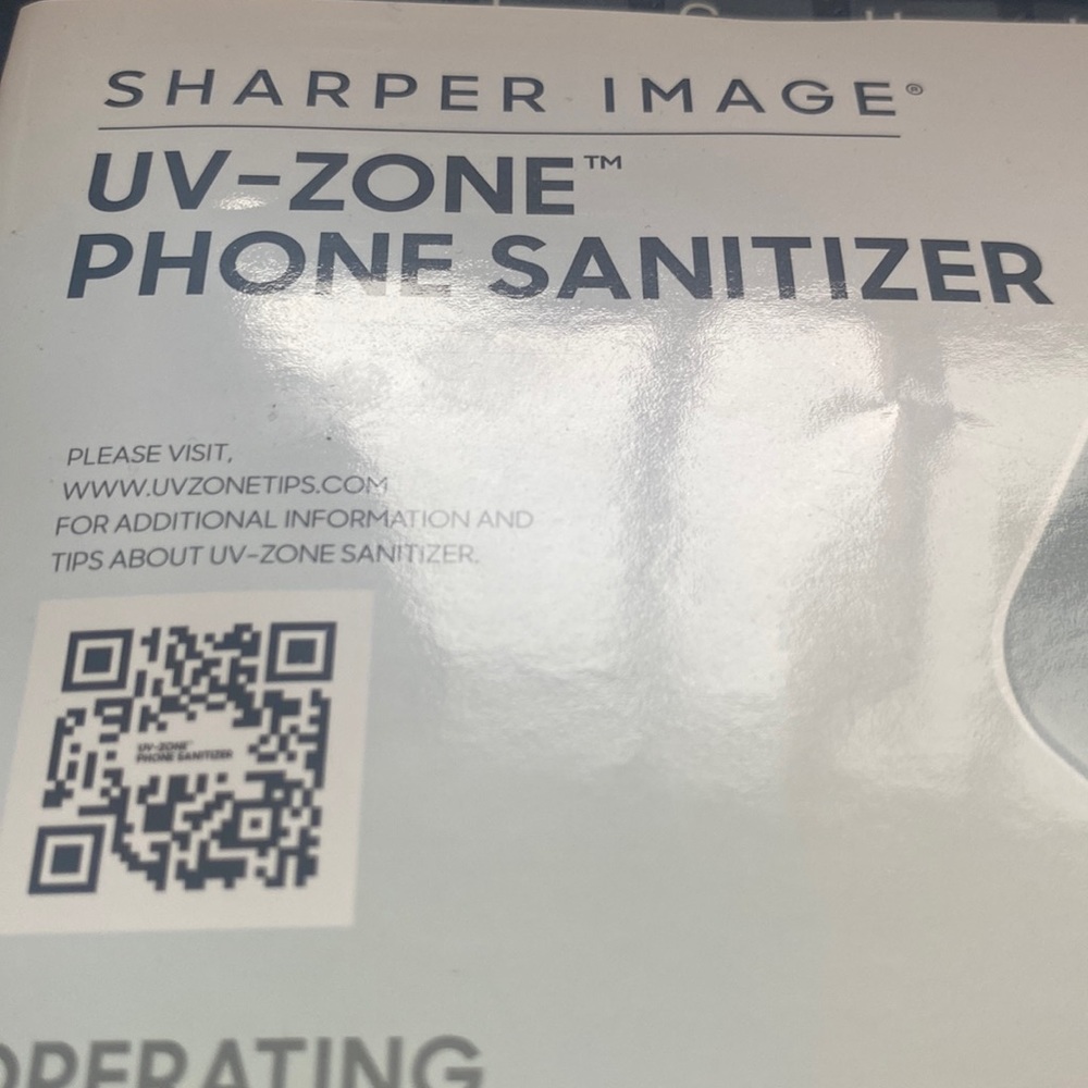 Sharper image UV-Zone phone sanitizer